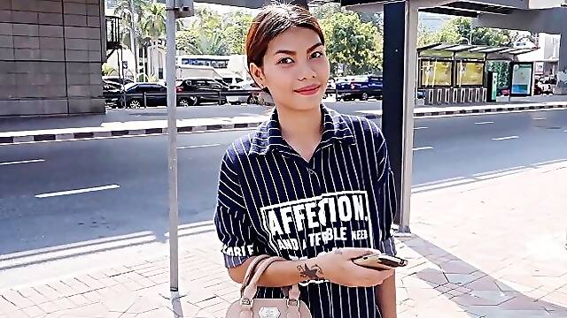John picks up Asian Woman waiting for Tuk-tuk