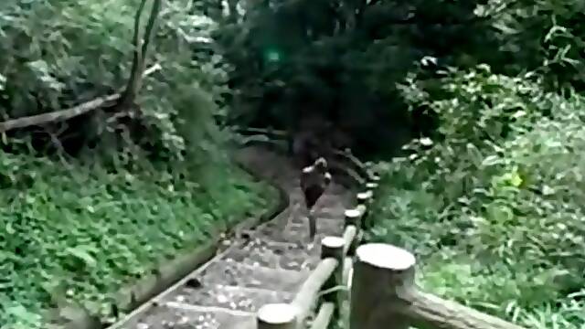 Japanese micro bikini on the beach and outdoor sex