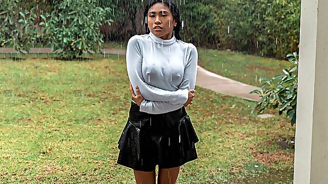 Ember Snow in Rainy Day Rescue - RealityKings