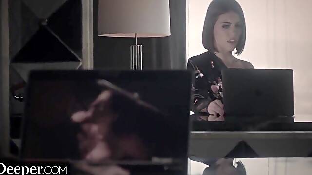 Adriana Chechik - Adriana Is Handcuffed And Obliged To Watch