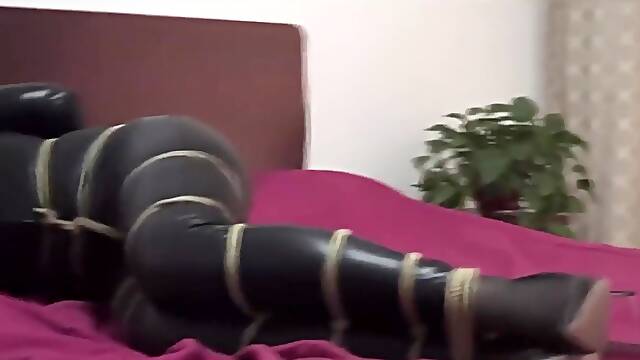 Chinese Spy Clear Tape And Ball Gag Cant Be Removed