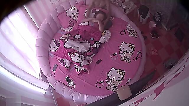 IP CAM of real chinese Young College couple