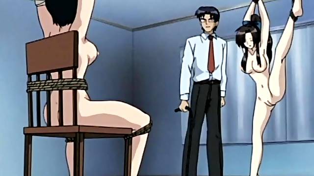 Bound hentai slut gets railed