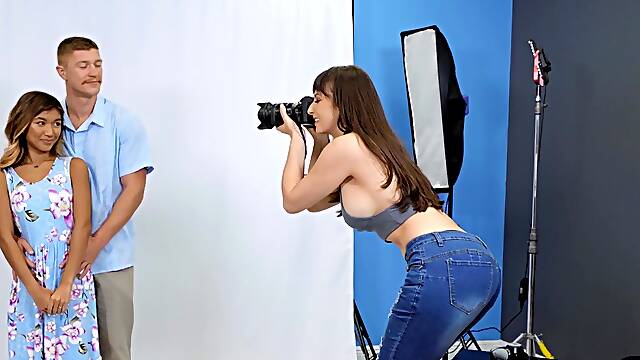 Seductive models Lexi Luna and Clara Trinity have a wild threesome