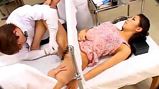 Japanese girl fucked hard by her doctor