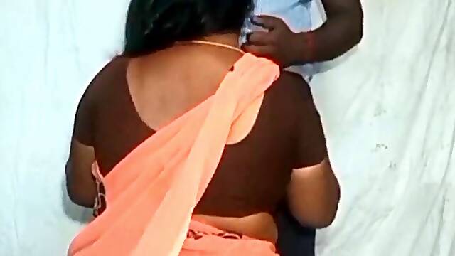 Desi Aunty drill With Her beau At Home.