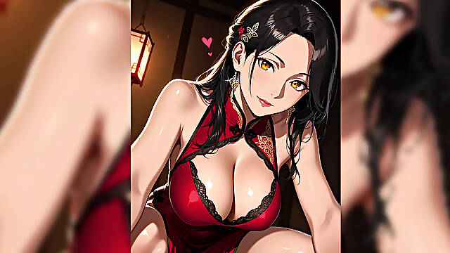 Red Dress Seductive Waifu