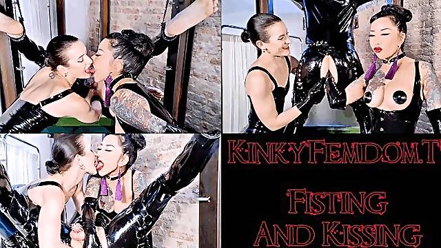 Double Anal Fisting and Kissing 1080p ft Miss Flora Mistress Youko Morbid #fisting #pegging #femdom @mazmorbidfetish