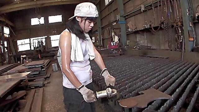 Aoi Nohara Tied Up and Gangbang Her At Workplace