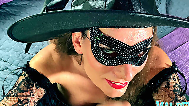 Witch Gives Blowjob From the First Person
