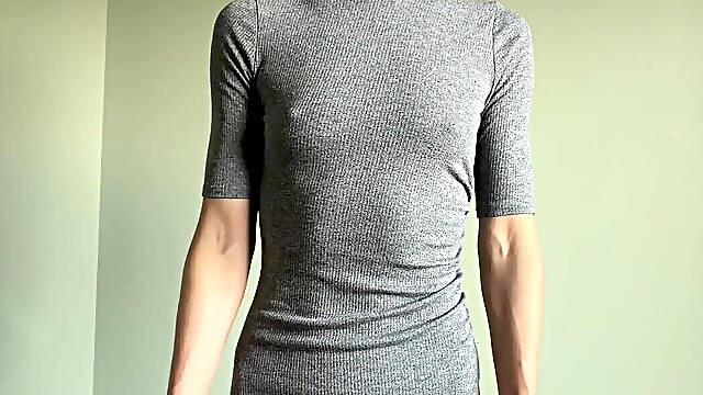 Tight Dress with Slutty Surprise
