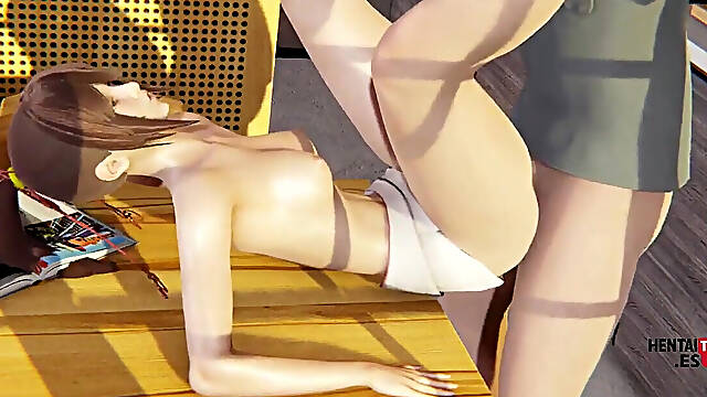 Jigokuraku Hentai - Yamada Asaemon Sagiri Sex in a Table - Japanese Asian Manga Anime Cartoon Game Porn Video Animation